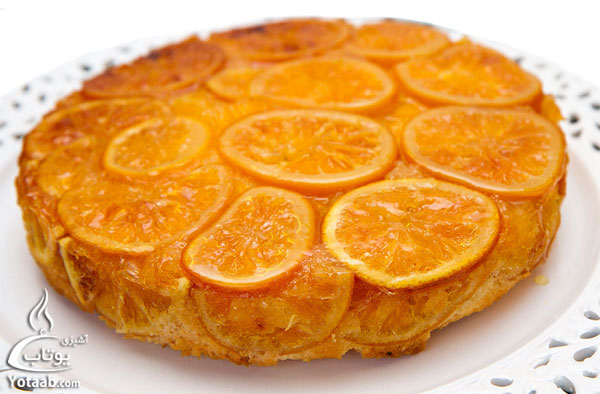 کیک برگردان پرتقال