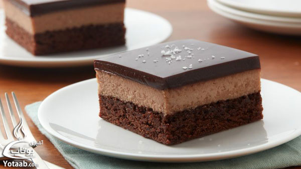 چیز کیک براونی شکلاتی